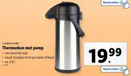 Lidl Livarno Home Thermoskan met pomp aanbieding
