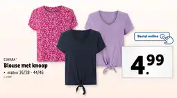 Lidl Esmara Blouse met knoop aanbieding