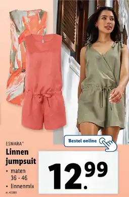 Lidl Esmara Linnen jumpsuit aanbieding