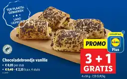 Lidl Chocoladebroodje vanille aanbieding