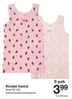 Zeeman Kinder hemd aanbieding