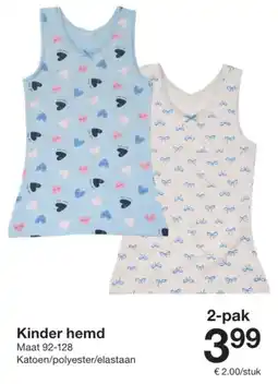 Zeeman Kinder hemd aanbieding