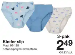 Zeeman Kinder slip aanbieding