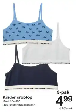 Zeeman Kinder croptop aanbieding