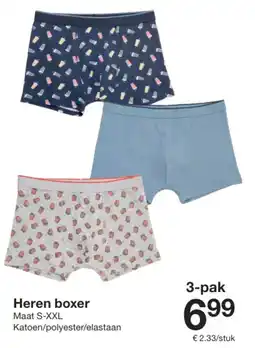 Zeeman Heren boxer aanbieding