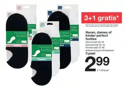 Zeeman Heren, dames of kinder perfect footies aanbieding
