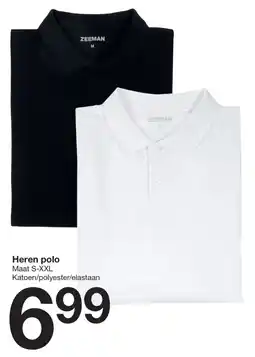 Zeeman Heren polo aanbieding