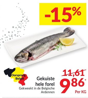 Intermarché Gekuiste hele forel aanbieding