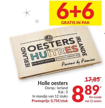 Intermarché Holle oesters aanbieding