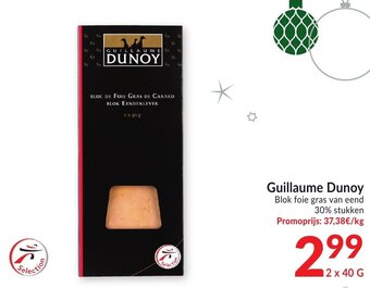 Intermarché Guillaume Dunoy 2x40g aanbieding