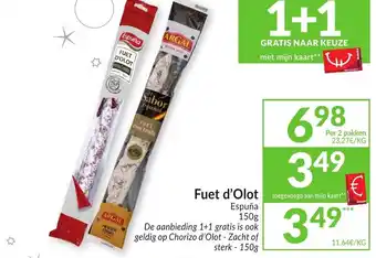 Intermarché Fuet d'Olot 150g aanbieding