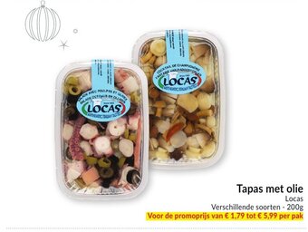 Intermarché Tapas met olie 200g aanbieding