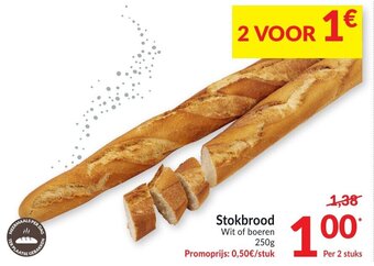 Intermarché Stokbrood 250g aanbieding