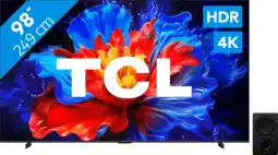 Coolblue TCL 98 QLED P81K 4K (2025) + TCL Q75H aanbieding
