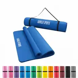 Decathlon Yogamat Deluxe Royal Blue 190 x 100 x 1,5 cm - Yoga Mat aanbieding