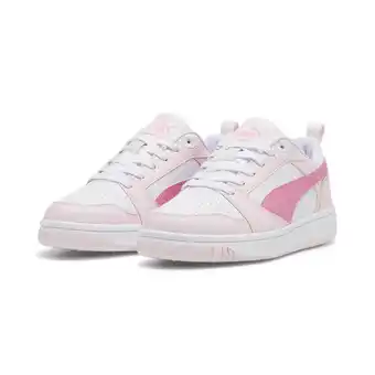 Decathlon Rebound V6 Lo sneakers voor jongeren PUMA White Fast Pink Whisp Of aanbieding