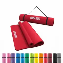 Decathlon Yogamat Deluxe (190 x 100 x 1,5 cm) - Yoga Mat - rood aanbieding