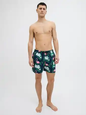 Decathlon Zwembroek heren JPSTMAUI Novelty AOP Marine Blazer aanbieding