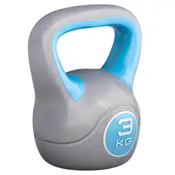 Decathlon Kettlebell Trendy - Kunststof - 3 kg - Grijs - Blauw aanbieding