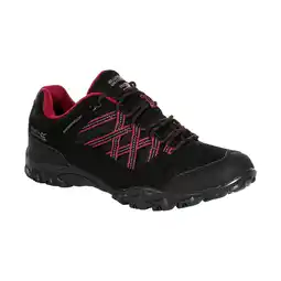Decathlon Vrouwen/dames Edgepoint III Wandelschoenen (Zwart/Beaujolais) aanbieding