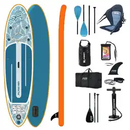 Decathlon COMPLEET PAKKET PEDDEL OPBLAASBARE KAJAK AQUA MARINA PURE AIR 10.10 TOT 2 PERSON aanbieding