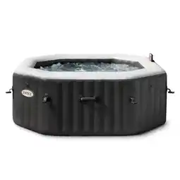 Decathlon Intex PureSpa Jet & Bubble Deluxe Carbone 4 persoons - WiFi aanbieding