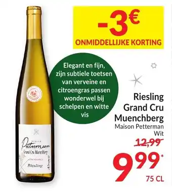 Intermarché Riesling Grand Cru Muenchberg aanbieding