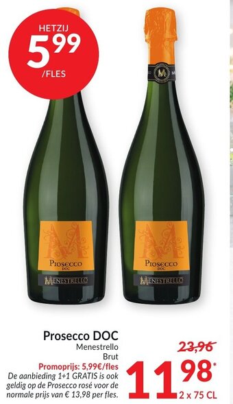 Intermarché Prosecco DOC aanbieding