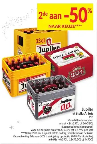 Intermarché Jupiler Stella Artois aanbieding