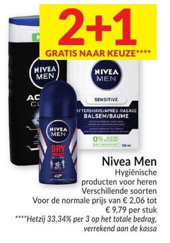 Intermarché Nivea Men aanbieding