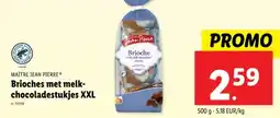 Lidl Brioches met melk- chocoladestukjes XXL aanbieding