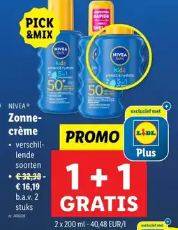 Lidl Zonne- crème aanbieding