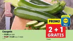 Lidl Courgette ⚫ € 0,69 per stuk aanbieding