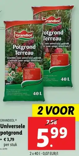 Lidl Universele potgrond aanbieding