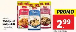Lidl Wafeltjes of koekjes XXL aanbieding