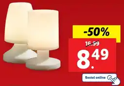 Lidl Accutafellamp voor buiten aanbieding