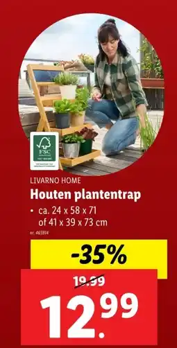 Lidl Houten plantentrap aanbieding