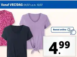 Lidl Blouse met knoop aanbieding