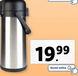 Lidl Thermoskan met pomp aanbieding