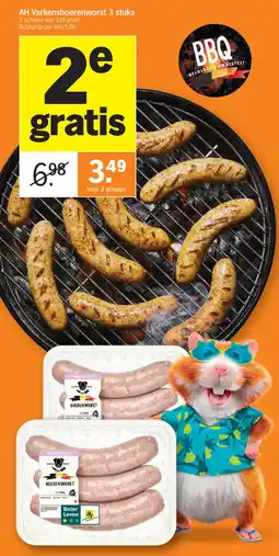 Albert Heijn AH Varkensboerenworst aanbieding
