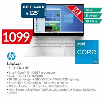 Selexion HP Laptop 17-CH1004NB aanbieding