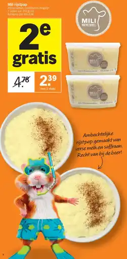 Albert Heijn Mili rijstpap aanbieding