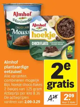 Albert Heijn Almhof plantaardige eetzuivel aanbieding