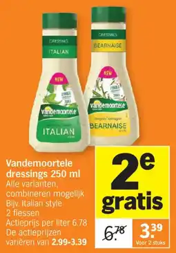 Albert Heijn Vandemoortele dressings aanbieding