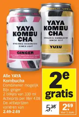 Albert Heijn Alle YAYA Kombucha aanbieding