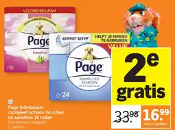 Albert Heijn Page toiletpapier compleet schoon aanbieding