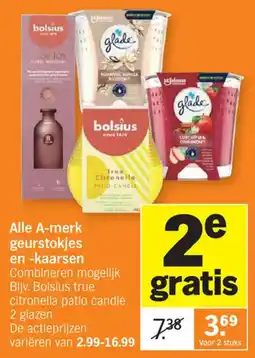 Albert Heijn Alle A-merk geurstokjes en kaarsen aanbieding