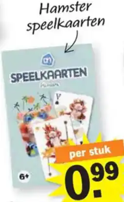 Albert Heijn AH Hamster speelkaarten aanbieding