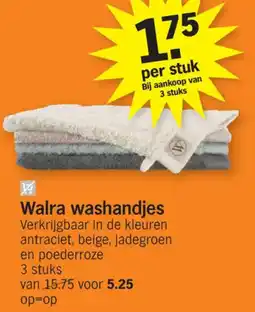 Albert Heijn Walra washandjes aanbieding