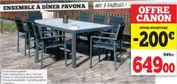 Dema Ensemble à dîner pavona aanbieding